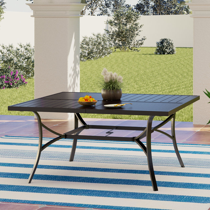 Lark Manor Ballarat 8 Person Square Outdoor Dining Set with Cushions